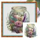 thumbnail image 1 of Hilo Algodón para Bordar 18 Quilates Flores Velas en Un Frasco Punto Cruz 35x35cm, 1 of 9