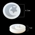 thumbnail image 4 of Molde de silicona con orificio para colgar, colgante de joyería, dijes, moldes para bricolaje, herramientas, forma de estrella y Zulema molde de silicona, 4 of 5