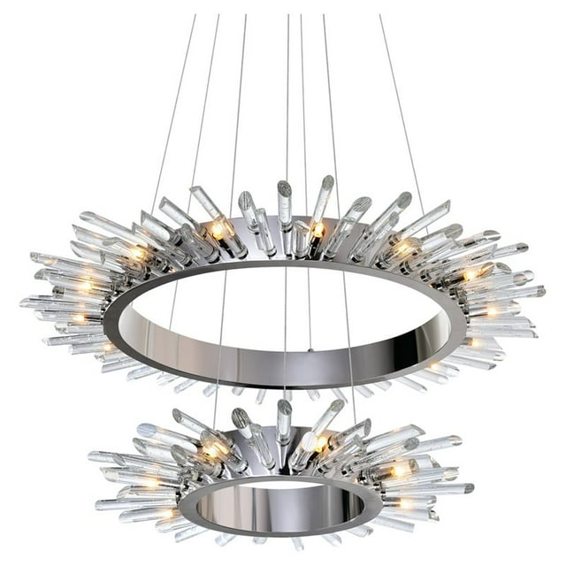 CWI Lighting Thorns 23 Light Chandelier With Polished Nickel Finish