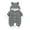 Gray-1, variant on Dealovy Newborn Baby Girls Boys Bodysuit Winter Casual Knit Hooded Sweater Jumpsuit Button Front Romper