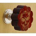 thumbnail image 2 of IBA Indianbeautifulart Boutons Gravés Rouges en Bois pour Armoire Tiroir Tiroir 10 Pcs, 2 of 3
