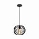 thumbnail image 1 of Modern Style Chandelier Pendant Light 24cm Iron Cage Ceiling Light-Black Indoor, 1 of 2