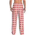 thumbnail image 7 of Salouo Checkered Christmas With Snowflakes Print Pajama Pants for Men, Lounge Pants Elastic Waistband Casual Men's sleepwear Loungewear Sleep Pajama Pant -Large, 7 of 7