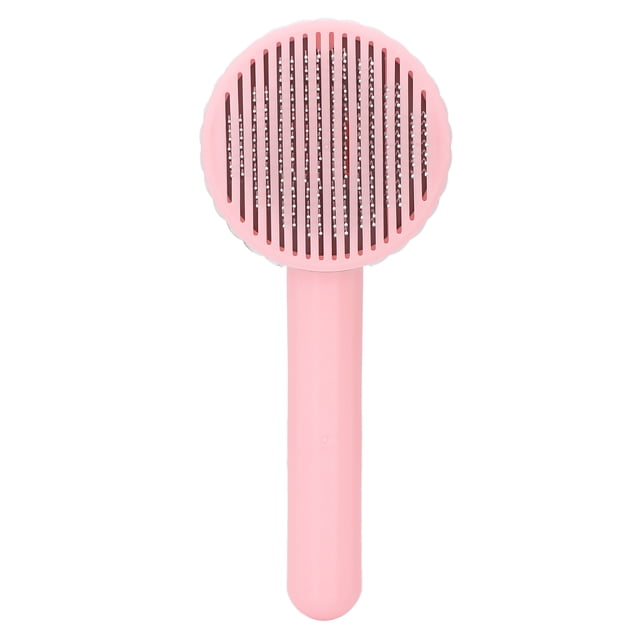Peine Para El Pelo De Gato, Cómodo Cepillo Para Gatos De Aguja Gruesa Para Perros ANGGREK Rosa