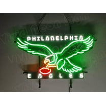 Queen Sense 24"x16" Custom For Philadelphias Sports League Eagles LED Sign Light Neon Signs With Dimmer Wall Party Home Decor Lights W124PELV7-XLED