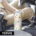 thumbnail image 6 of Pioneer Flower Floral Print Pattern 20oz Skinny Tumbler with Straw & Lid, Double Wall Vacuum Insulated Cup, Leak-Proof, Cup Holder Friendly, Hot 6H Cold 12H, 6 of 6