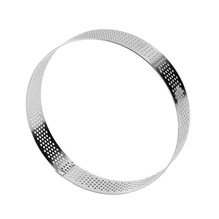 

1 Pc 304 Stainless Steel Cake Mold Ring Household Round Hole Mousse Cake Circle Baking and Pastry Tool Cookies Cutter (6cm Silver)