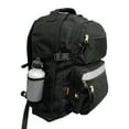 thumbnail image 2 of K-Cliffs Large Black 19" Backpack with Water Bottle, Black, Unisex, High School-Adult, 2 of 5