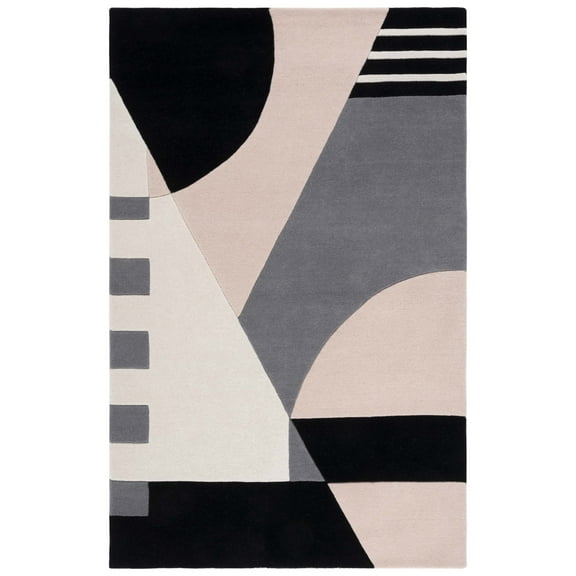 SAFAVIEH Rodeo Drive Kenneth Abstract Area Rug, Pink/Ivory, 5' x 8'