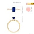thumbnail image 5 of ANGARA Lab Grown 1.05 Ct Blue Sapphire Engagement Ring for Women in 14K Yellow Gold (Size-7x5mm) | September Birthstone, Anniversary, Jewelry Gift for Women | Lab-Grown Blue Sapphire Ring, 5 of 8