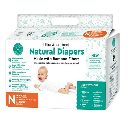 Little Toes Bamboo Diaper - 36-Pack Newborn