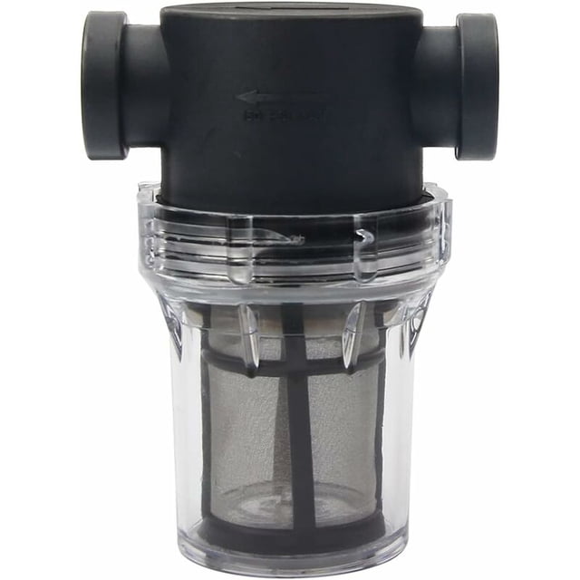 Filtro de bomba de agua de tubería 1/2 con pantalla de acero inoxidable de malla 100, filtro de malla en línea para riego de jardines JAMW Sencillez