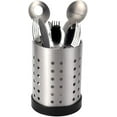 thumbnail image 4 of czyyul Kitchen Utensil Holder  Stainless Steel Cooking Utensil Organizer Kitchen Tools Flatware Holder Utensil Drying Cylinder Countertop Silverware Caddy, 4 of 8