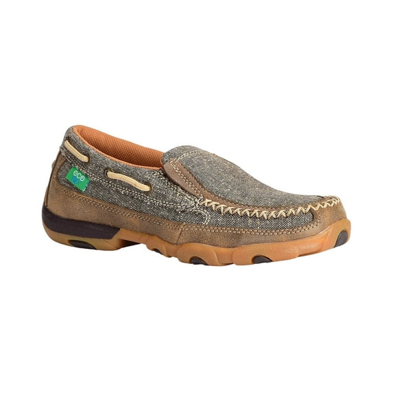 Twisted X Boots Womens WDMS009 (DS) Slip on Driving Moc 10 B Dust