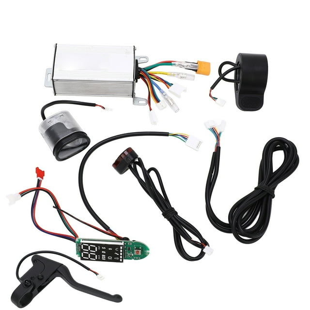 Contrôleur de Vélo Électrique avec Frein, 7pcs Scooter Électrique Contrôleur de Scooter Kit de Contrôleur de Compteur de Scooter Électrique Kit Essayé et Approuvé