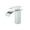 Brushed Chrome, variant on YZZY Single Handle Waterfall Bathroom Faucet Brushed Gold Bathroom Basin Faucet Single Hole Bathroom Vanity Sink Faucet