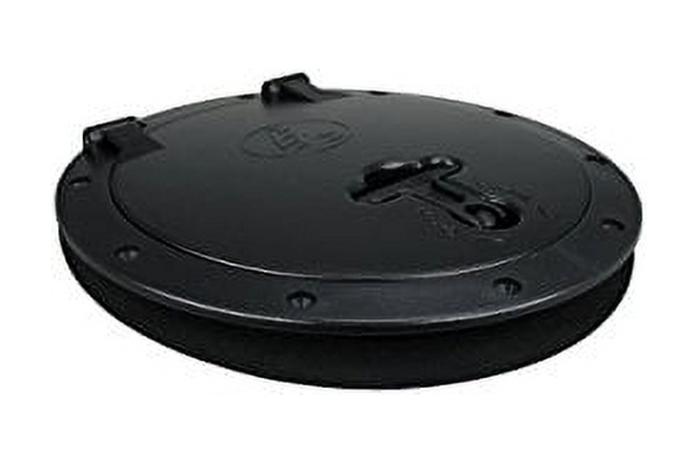 Pactrade Marine Boat Kayak Canoe Fishing Rigging Sailing Heavy Duty Black Plastic 8'' Waterproof Deck Plate Hatch Cover w/Storage Bag Lock Design