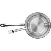 Saflon Stainless Steel Tri-Ply Capsulated Bottom 8 Piece Cookware Set, Induction Ready, Oven and Dishwasher Safe