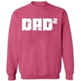 thumbnail image 2 of OXI Crewneck Sweatshirt - Dad Square, Basic Casual Sweatshirts for Men's and Women Fleece Sweatshirt Long Sleeve - Safety Pink 3X-Large, 2 of 2