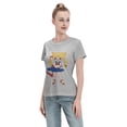 thumbnail image 4 of T-Shirt Basique à Manches Courtes pour Femmes Sailor Moon Édition Q Tsukiha, 4 of 6