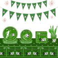 thumbnail image 3 of Footballs Party Supplies Green Football Ball Theme Paper Cup Plate Tableware, 3 of 7