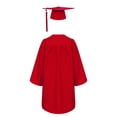 thumbnail image 2 of LiiYii Robe de Collation des Grades pour Enfants avec Pompon Uniforme Scolaire Rouge 21, 2 of 9
