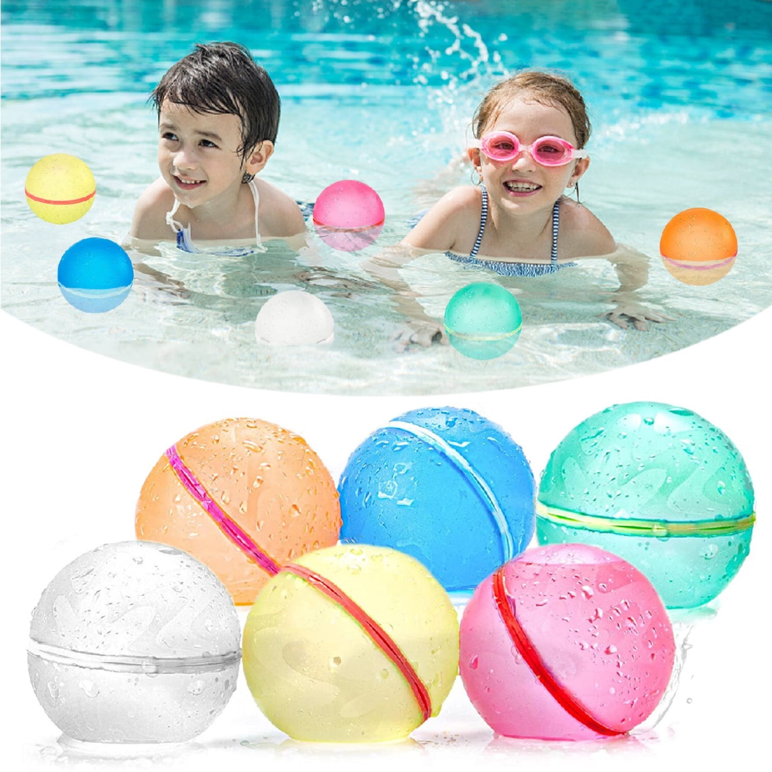 Reusable Water Balloons Self Sealing Quick Fill, Refillable