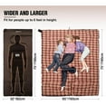 thumbnail image 6 of REDCAMP Cotton Flannel Sleeping Bag for Adults Cold Weather, Envelope Camping Backpacking Sleeping Bags with 2lbs Filling, 6 of 9
