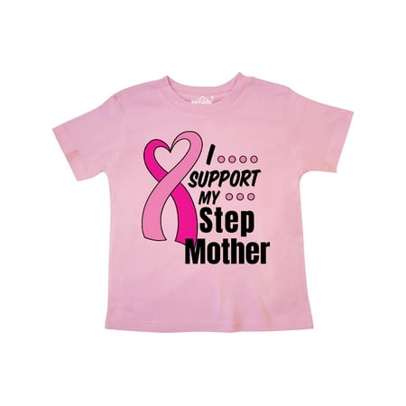 

Inktastic Breast Cancer Awareness I Support My Step Mother Pink Ribbon Gift Toddler Boy or Toddler Girl T-Shirt