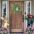 thumbnail image 6 of Dmlowu 16 Inch Easter Wreath, Easter Wreaths for Front Door, Artificial Flower Eggs Wreath for Front Door Summer Farmhouse Holiday Wall Home Window Easter Decor, 6 of 6