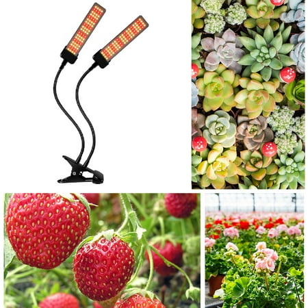 

MyBeauty Grow Light Adjustable Full Spectrum Two-Head 30W Timing Control Succulents Plant Growth USB Strip Lamp for Garden