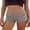 Brown, variant on LMLYSoH Women's Fold Over Shorts Casual Slim Fit Stylish Striped Elastic Mid Rise Shorts