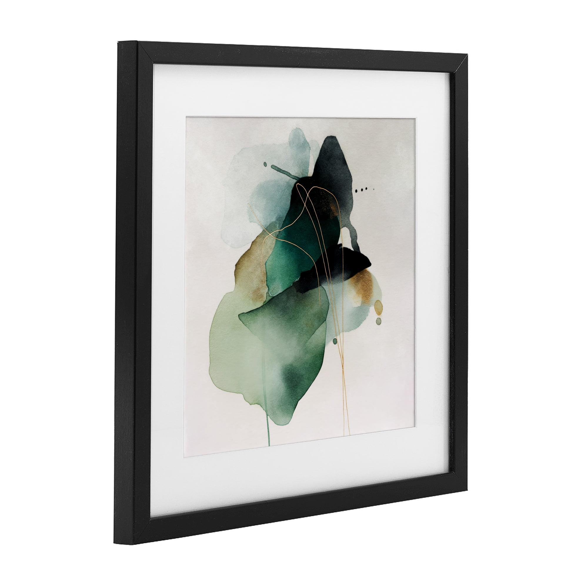 Stupell Industries Fluid Emerald Cascade Black Framed Print Under Glass, design by Svetlana Aleynikova