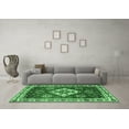 thumbnail image 3 of Ahgly Company Indoor Rectangle Geometric Emerald Green Traditional Area Rugs, 2' x 3', 3 of 4