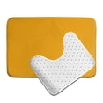 thumbnail image 6 of Xecao Goldenrod 2-Piece Vintage Seamless Anti-Skid Mat Set, featuring a stylish pattern for a safe and elegant toilet rug experience, 6 of 6