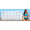 thumbnail image 2 of Scoop Neck Bikini Sets for Womens Adjustable Straps Bathing Suit High Waisted Two Piece Swimsuit, 2 of 7