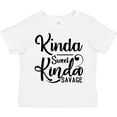 thumbnail image 3 of Inktastic Kinda Sweet, Kinda Savage Boys or Girls Toddler T-Shirt, 3 of 5