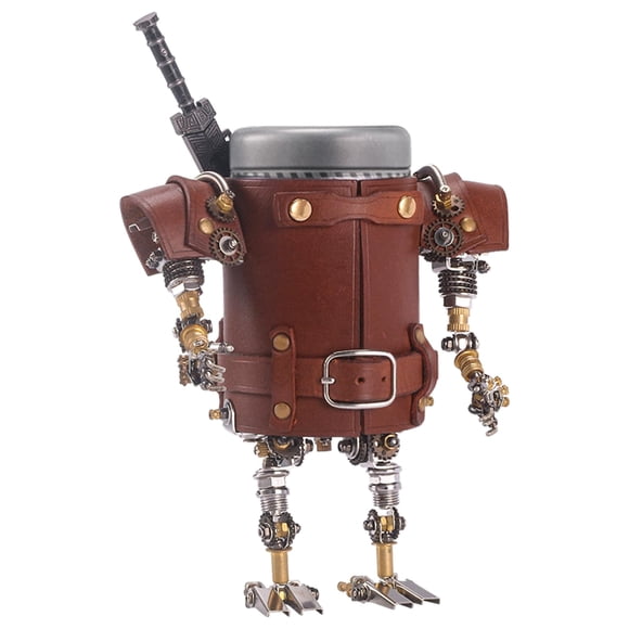 Portalápices estilo Steampunk de metal Puzzle, modelo ZUNPINSPACE