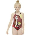 thumbnail image 3 of Calvin And Hobbes Girl's One-Piece Swimsuit Bathing Suit Soft Stretchy Children's Swimwear Swim Attire for Vacation 9-11Y(140cm), 3 of 8