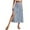 Light Blue, variant on jjayotai Women Skirt Fashion Women Summer Floral Printing Split Casual Ruched Sexy Waist Skirts