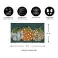 thumbnail image 3 of Evergreen Patterned Pumpkins Indoor Outdoor Natural Coir Doormat 1'4"x2'4" Multicolored, 3 of 4