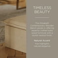 thumbnail image 4 of Maven Lane Claude Ottoman Rustique en Tissu Taupe, 4 of 6