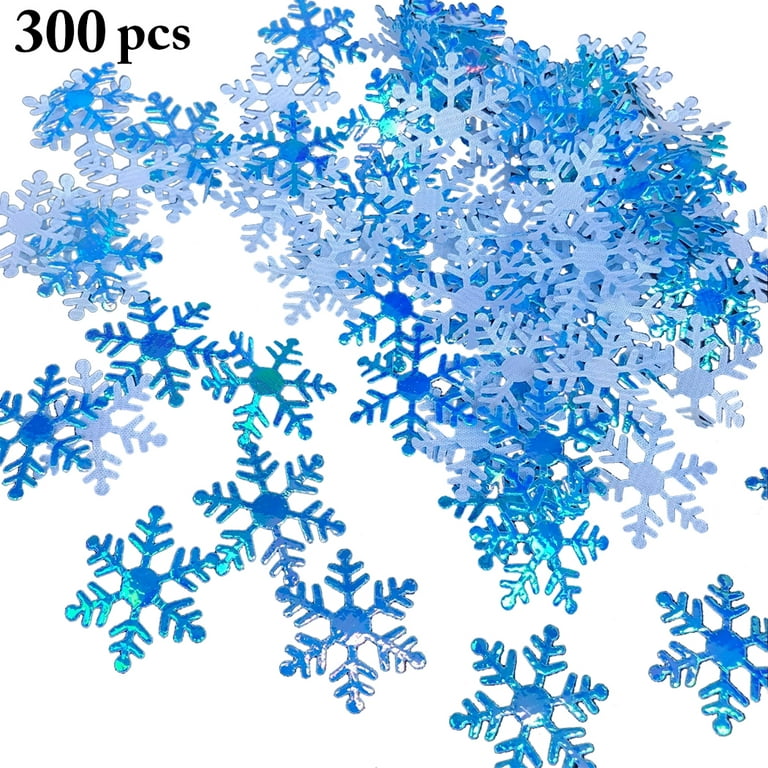 Snowflake Confetti DIY Shiny Creative Party Confetti Table Scatter for Christmas, Size: 1, 300pcs2