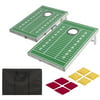 Football CornHole Bean Bag Toss Game Set Portable Alum Frame W/ Carrying Case