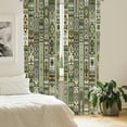 thumbnail image 4 of Ambesonne Southwestern Curtains 2 Panel Set, Pastel Nature Shapes, Pair of - 28" x 84", Pale Green Khaki, 4 of 4