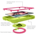 thumbnail image 5 of Allytech iPad 9.7 2018 2017/ iPad Air 1 2/ iPad Pro 9.7 Case,360 Rotating Kickstand Hand Wrist Multi Function Ring Grip Shockproof Rugged Cover for Apple iPad 6th 5th Gen, Pro 9.7/ Air 1 2,Green/Rose, 5 of 9