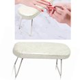 thumbnail image 6 of Nail Arm Rest PU Leather Manicure Pillow Cushion Nail Art Accessories Tool for Nail Salon Table Technician Use White, 6 of 6