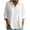 *White, variant on ClodeEU Women's Button Down 3/4 Sleeve Tunic Blouse, Collared Pleated Waist Casual Shirt Army Green,Women's Plus L