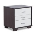 thumbnail image 1 of Black and White Metal 3 Drawer Nightstand, 1 of 1
