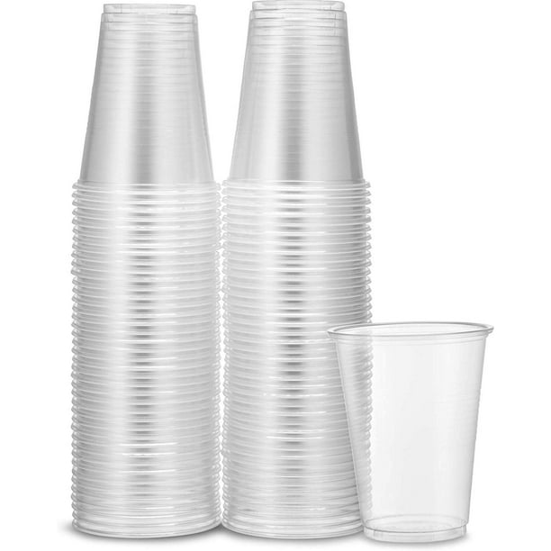 7 oz Disposable Clear Plastic Drinking Cups Great for Home, Office